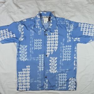 Blue Patterned Men's Shirt